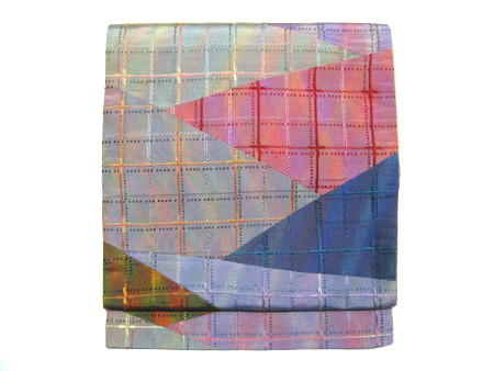 リボン織　紬袋帯　オリジナル創作袋帯　Ｎｏ．35351